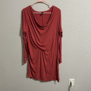Stella Caraski Red Slouchy Tunic Dress Size Large
